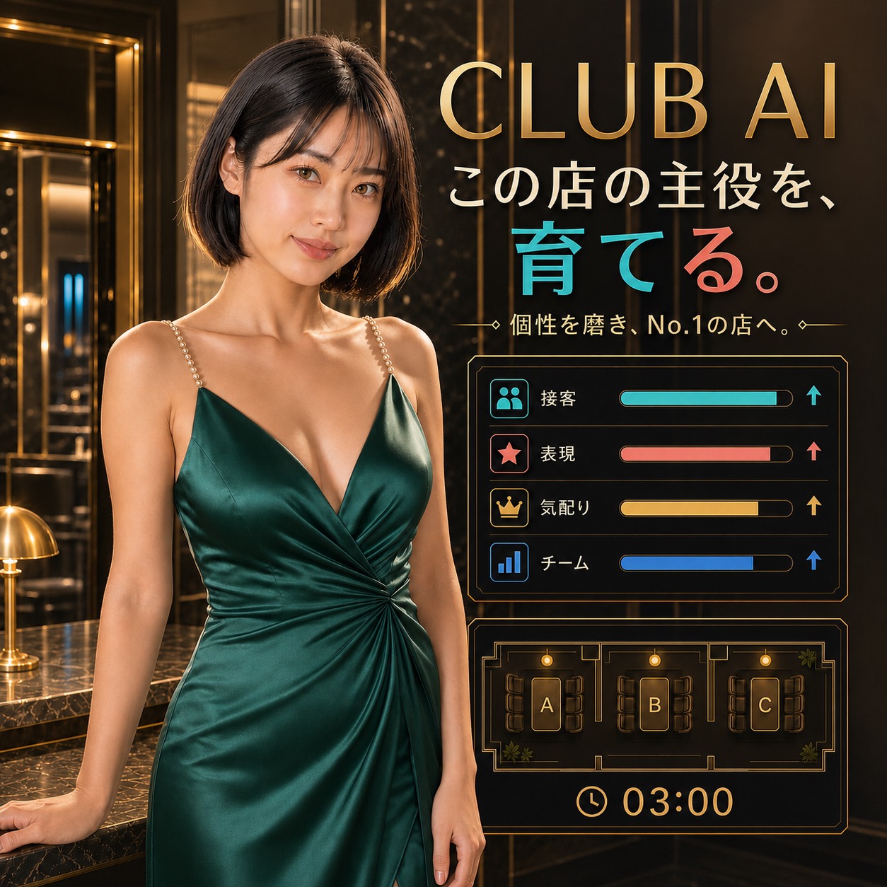 CLUB AI｜キャバクラ経営シミュレーションのスクリーンショット 2