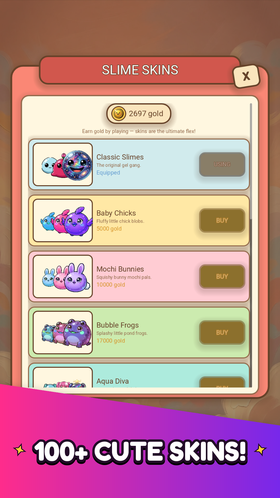 かわいいスライム:マージパズルのスクリーンショット 4