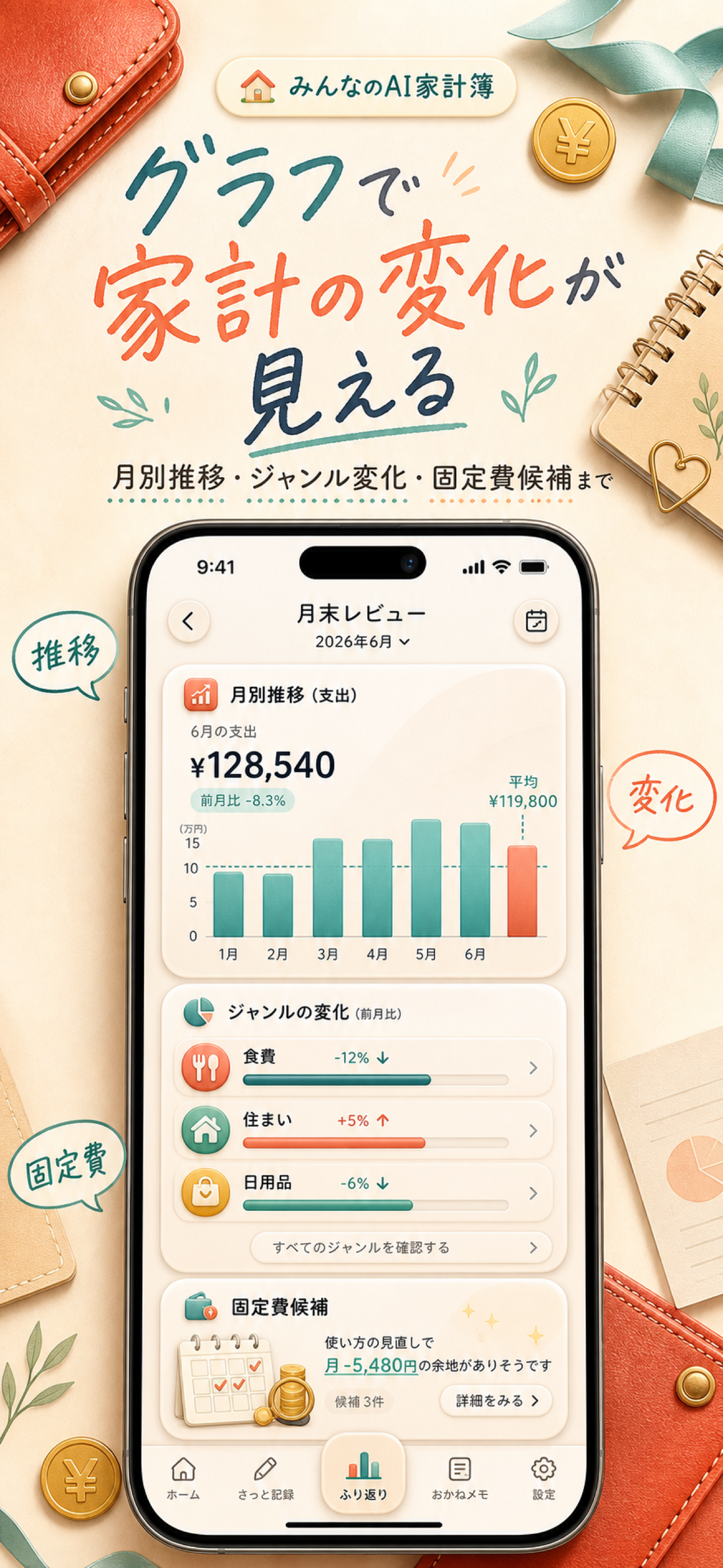 みんなのAI家計簿のスクリーンショット 3
