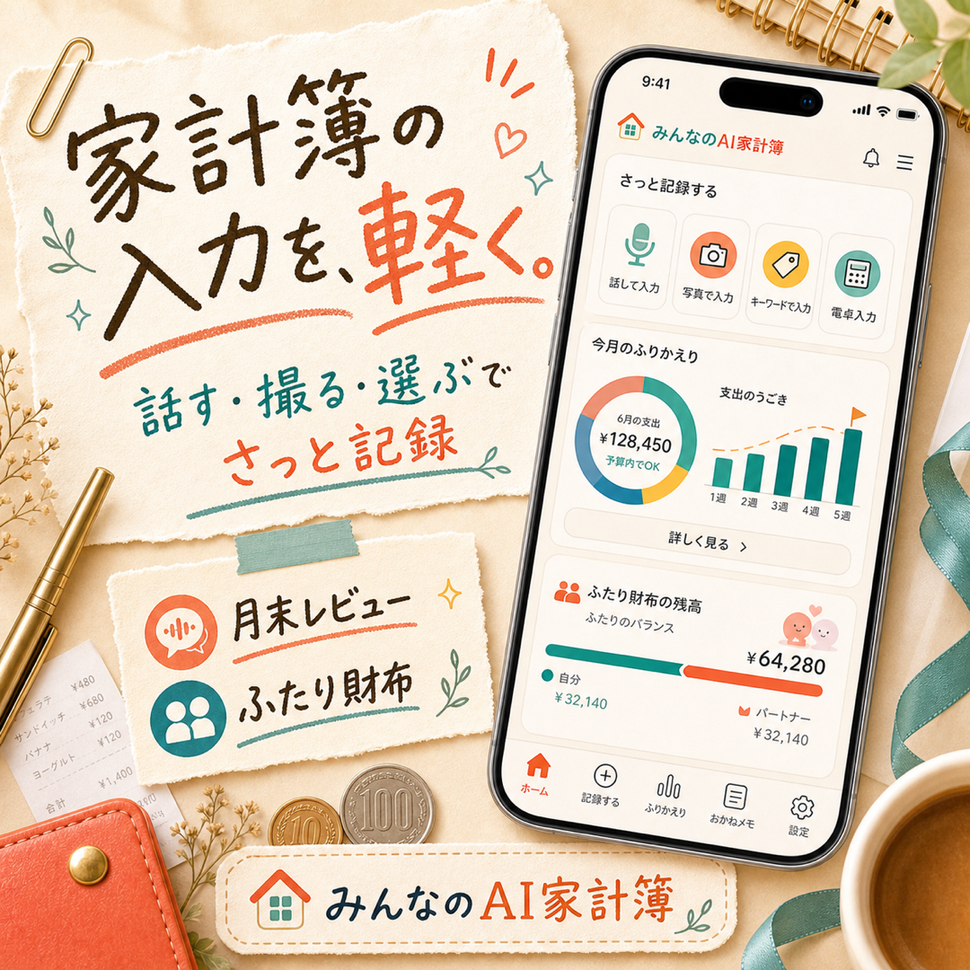 みんなのAI家計簿のスクリーンショット 1