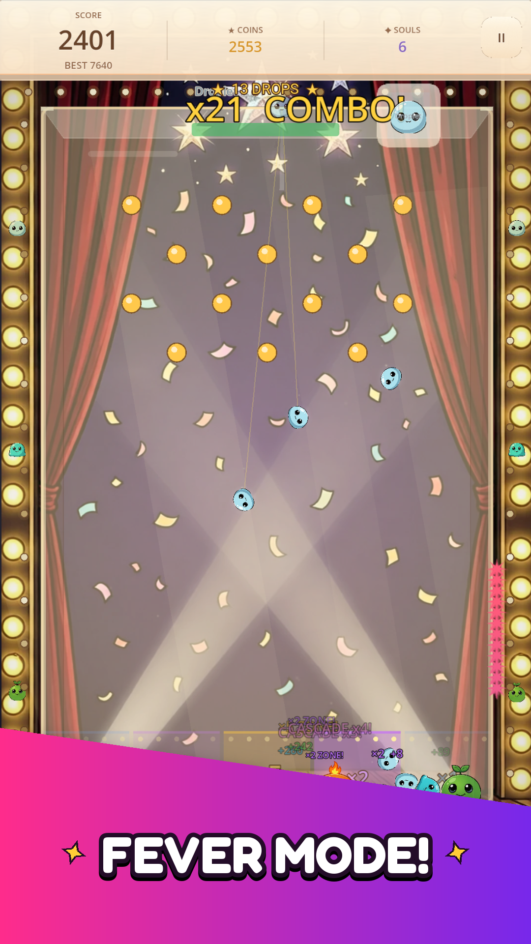 かわいいスライム:マージパズルのスクリーンショット 2