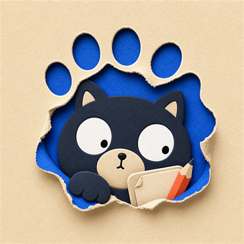Paper Paws:英語学習のアプリアイコン